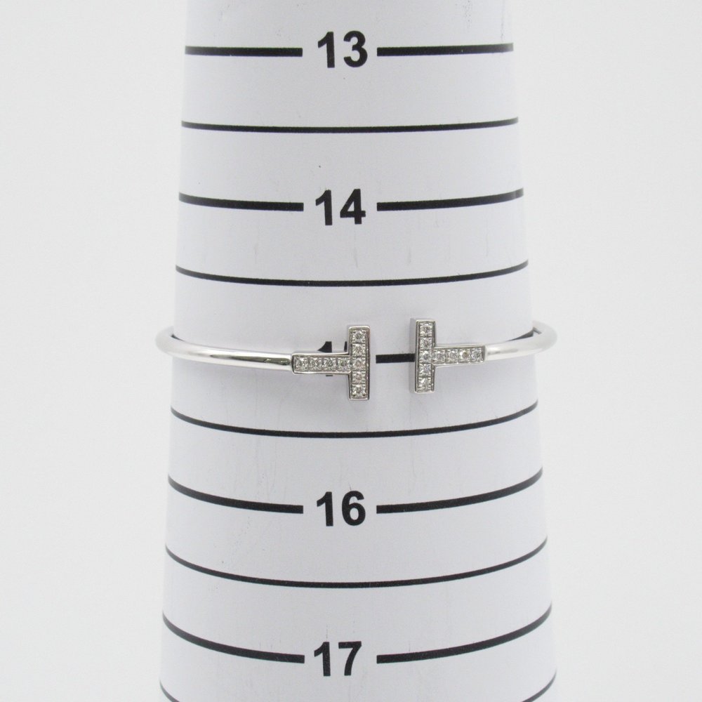 TIFFANY&CO T Wire Diamond Bracelet Clear K18WG[WhiteGold] diamond - Picture 5 of 5